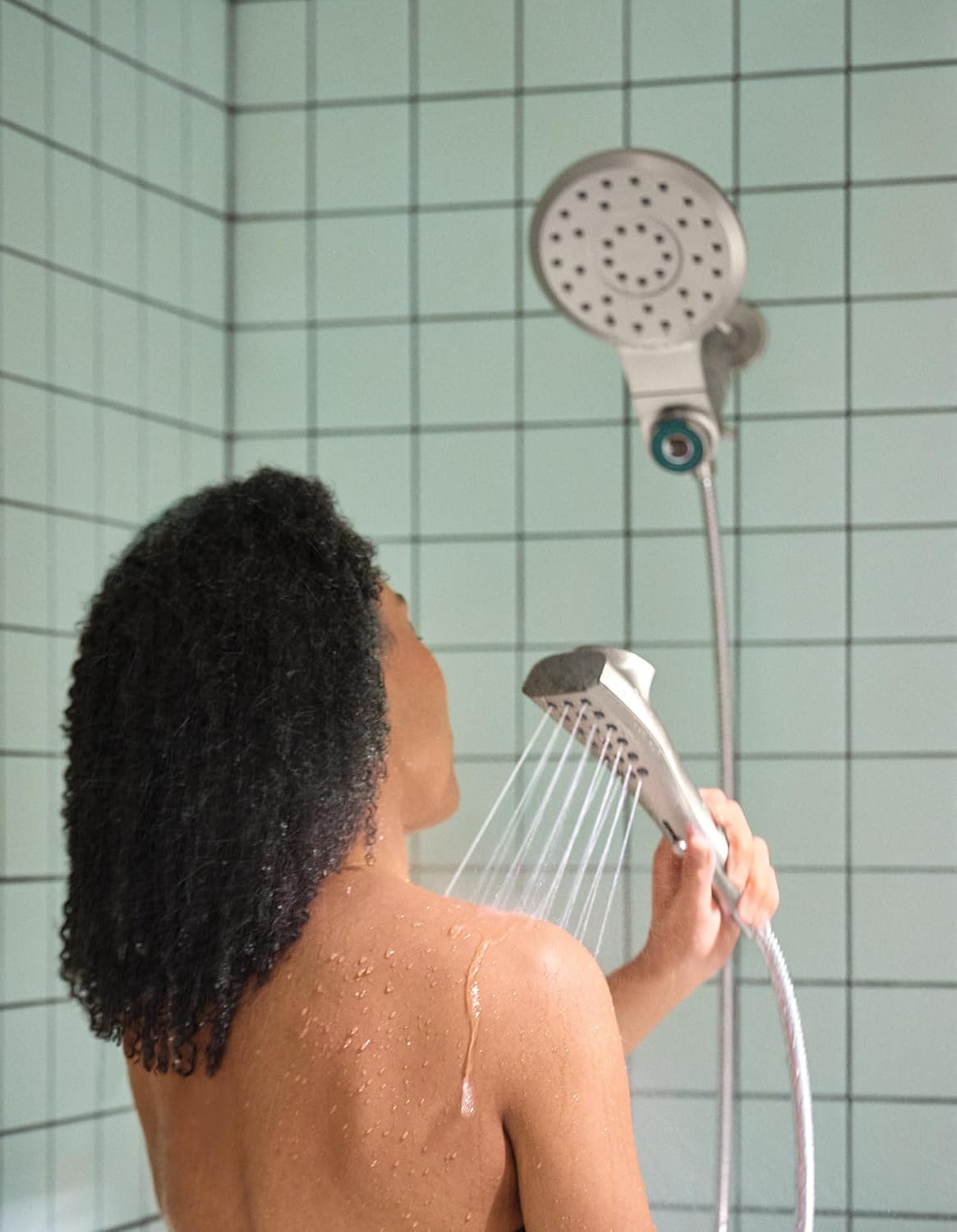 Moen 220C2EPSRN Verso Showerhead Combo, Magnetix, Brushed Nickel Spot Resist Nickel