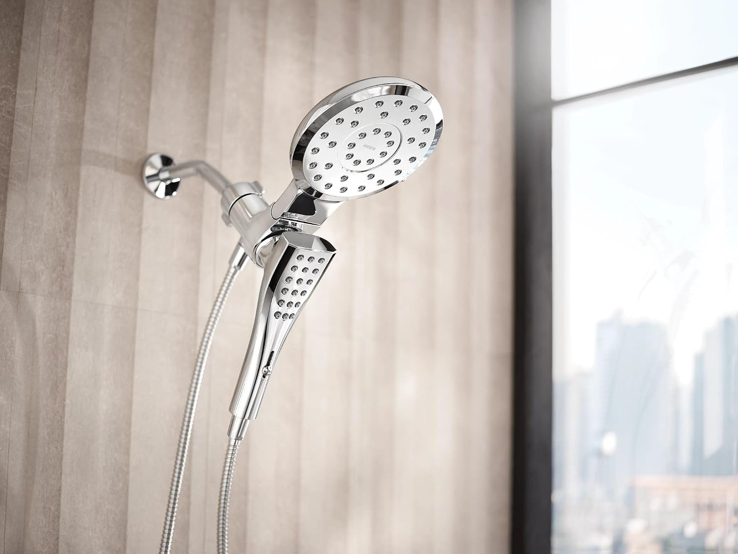 Moen Verso Magnetix Handheld & Rain Shower Head Combo, Chrome