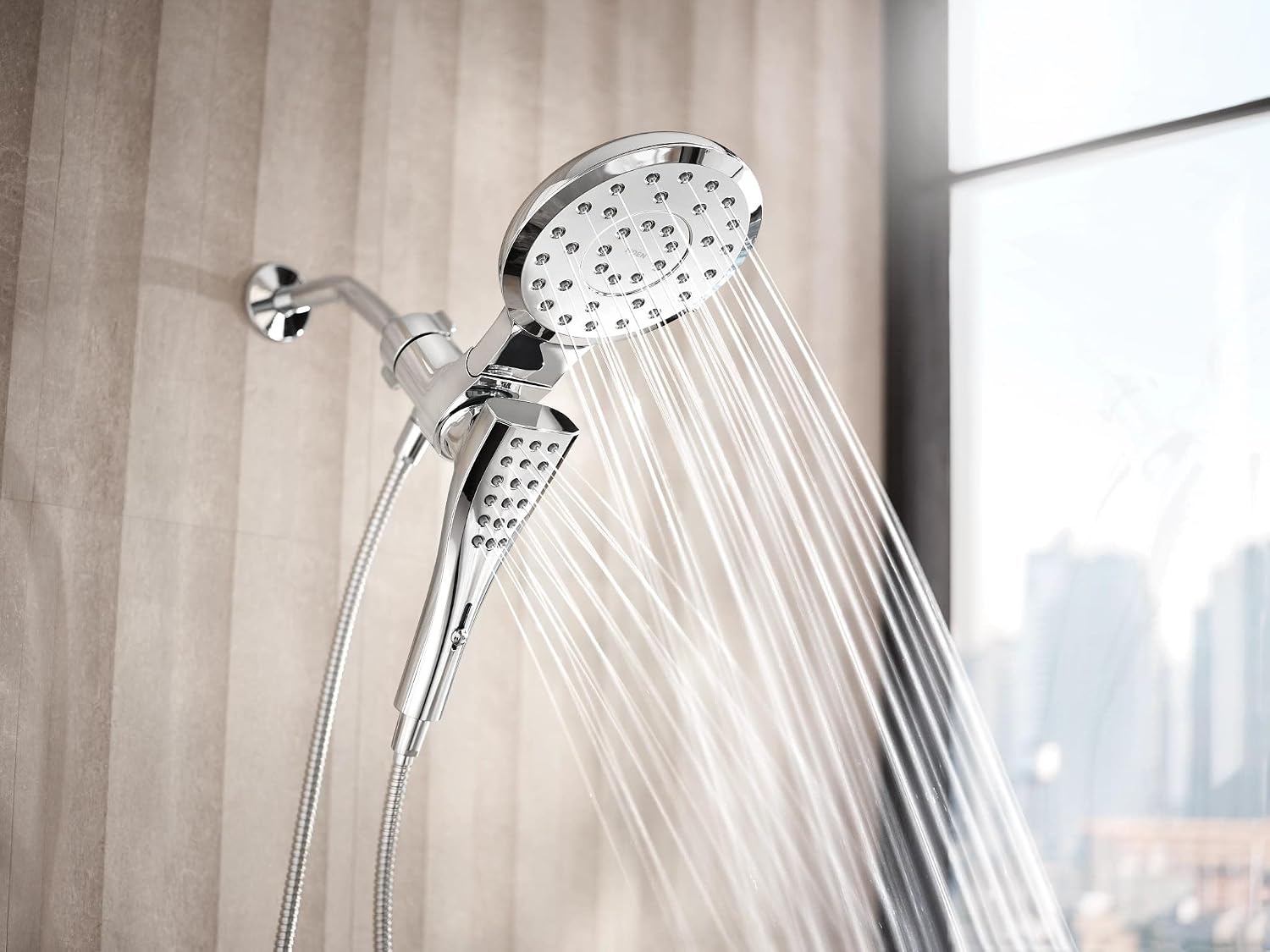 Moen Verso Magnetix Handheld & Rain Shower Head Combo, Chrome