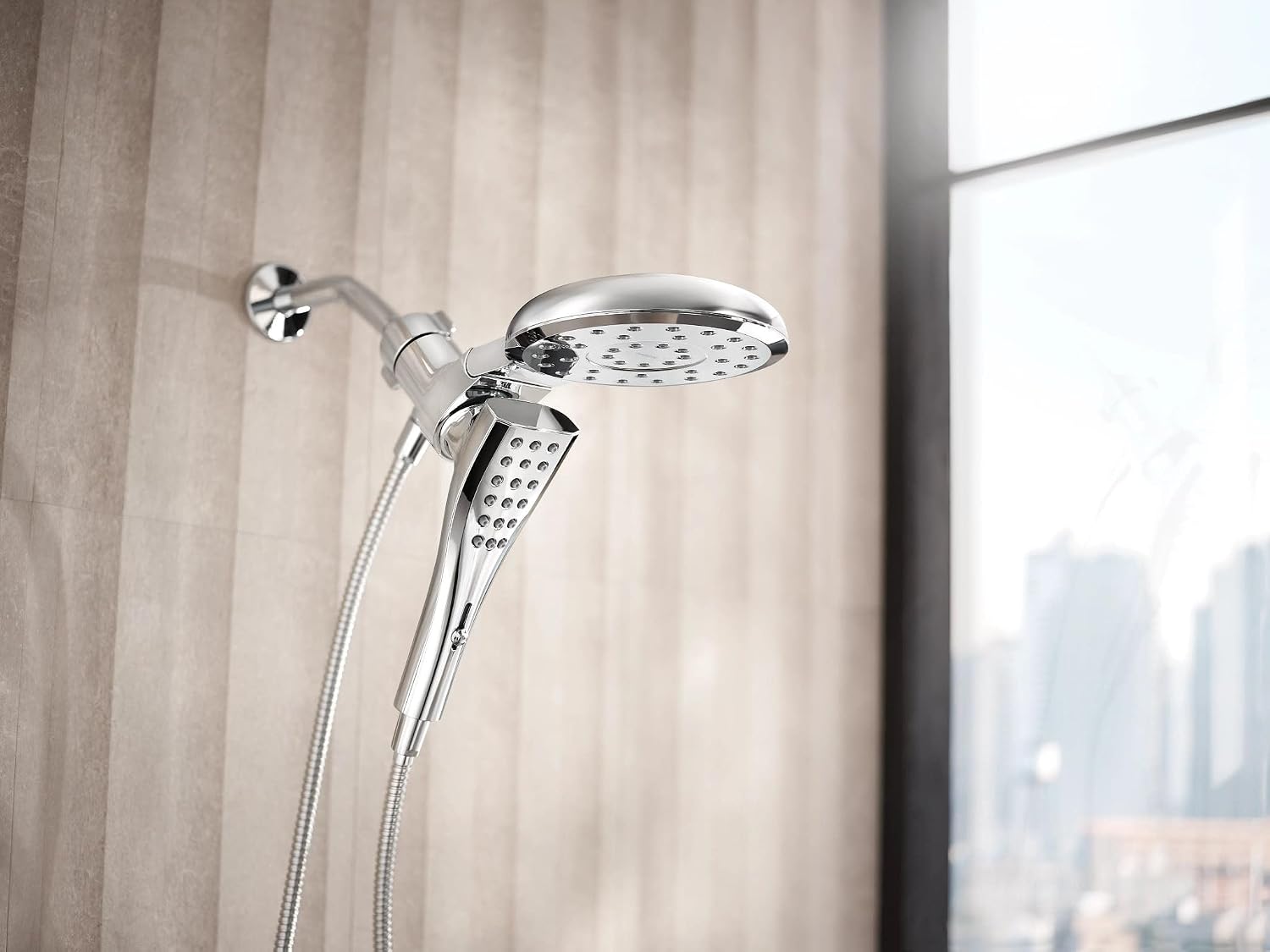 Moen Verso Magnetix Handheld & Rain Shower Head Combo, Chrome