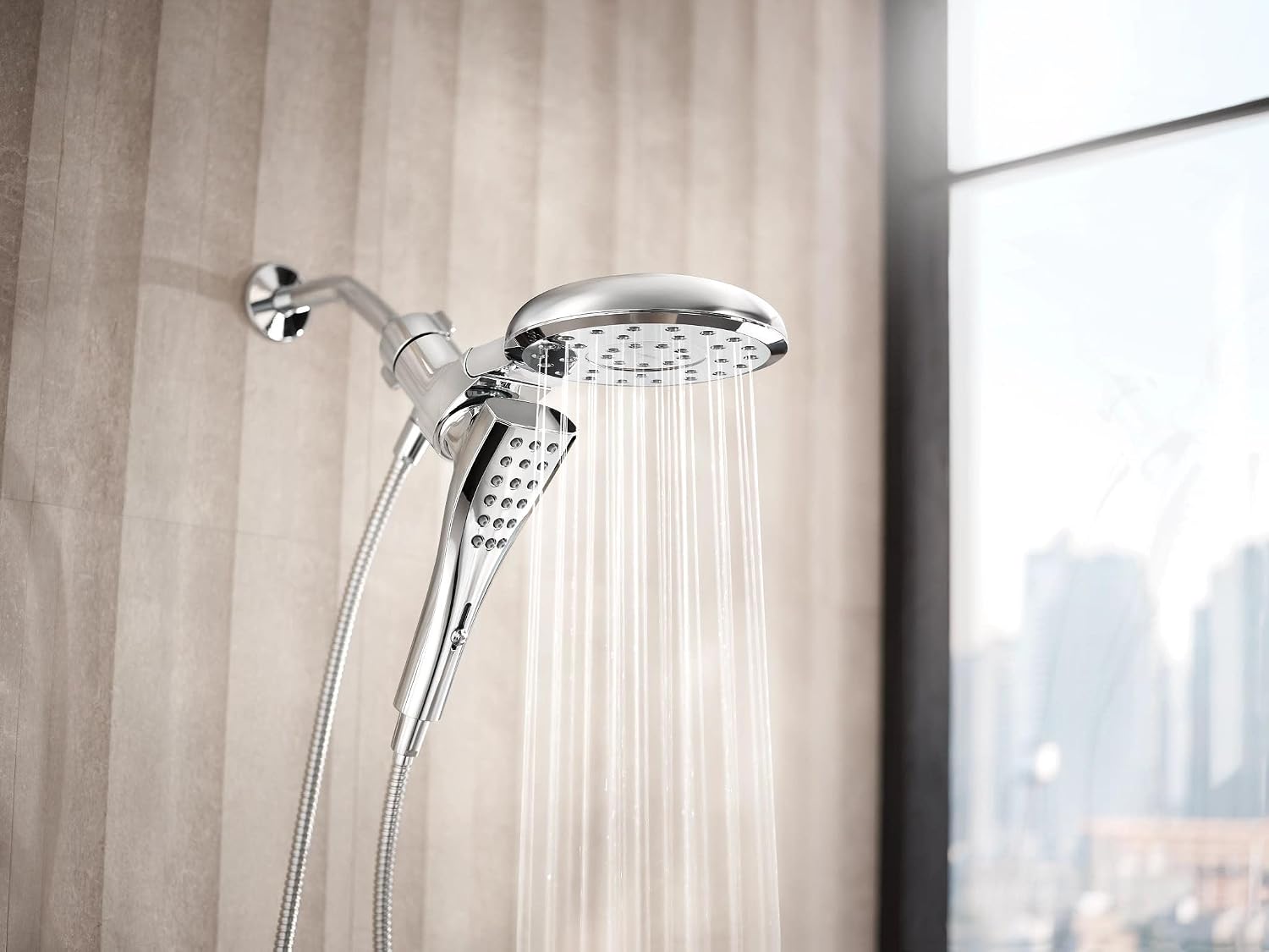 Moen Verso Magnetix Handheld & Rain Shower Head Combo, Chrome