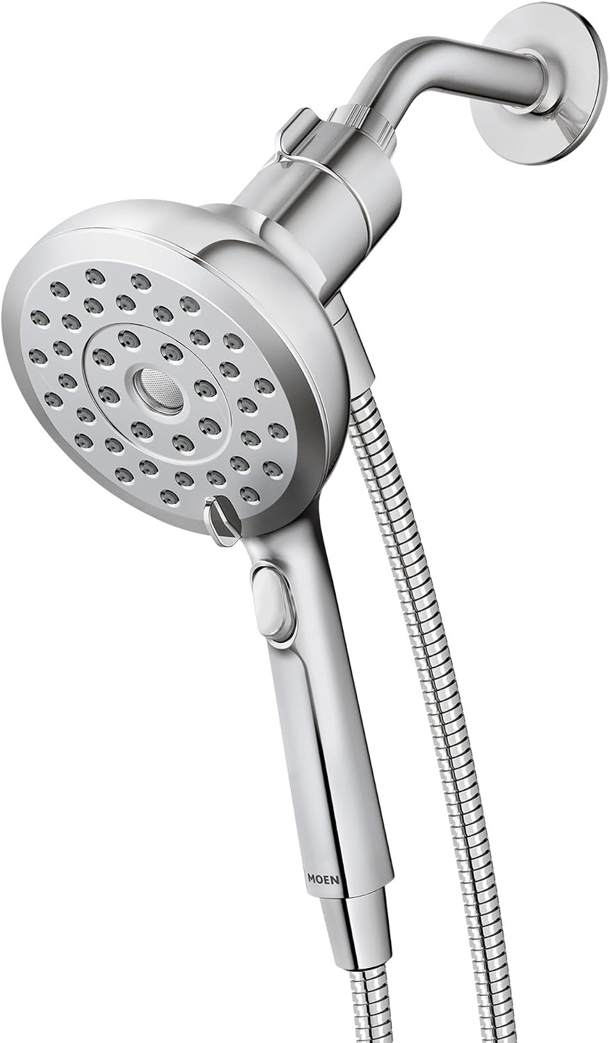 Moen Verso Chrome Handshower, Detachable Round Shower Head with Magnetix Docking System and 60" Hose, 220H2