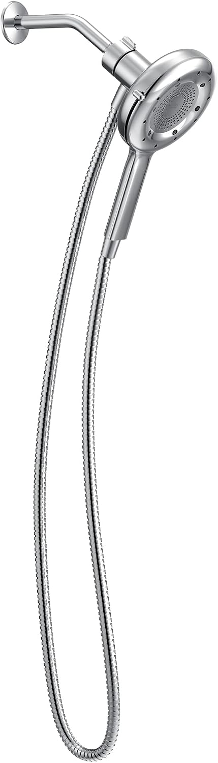 Moen N400H0CH Quattro Handheld Four Unique Shower Experiences and Magnetix Dock, Chrome