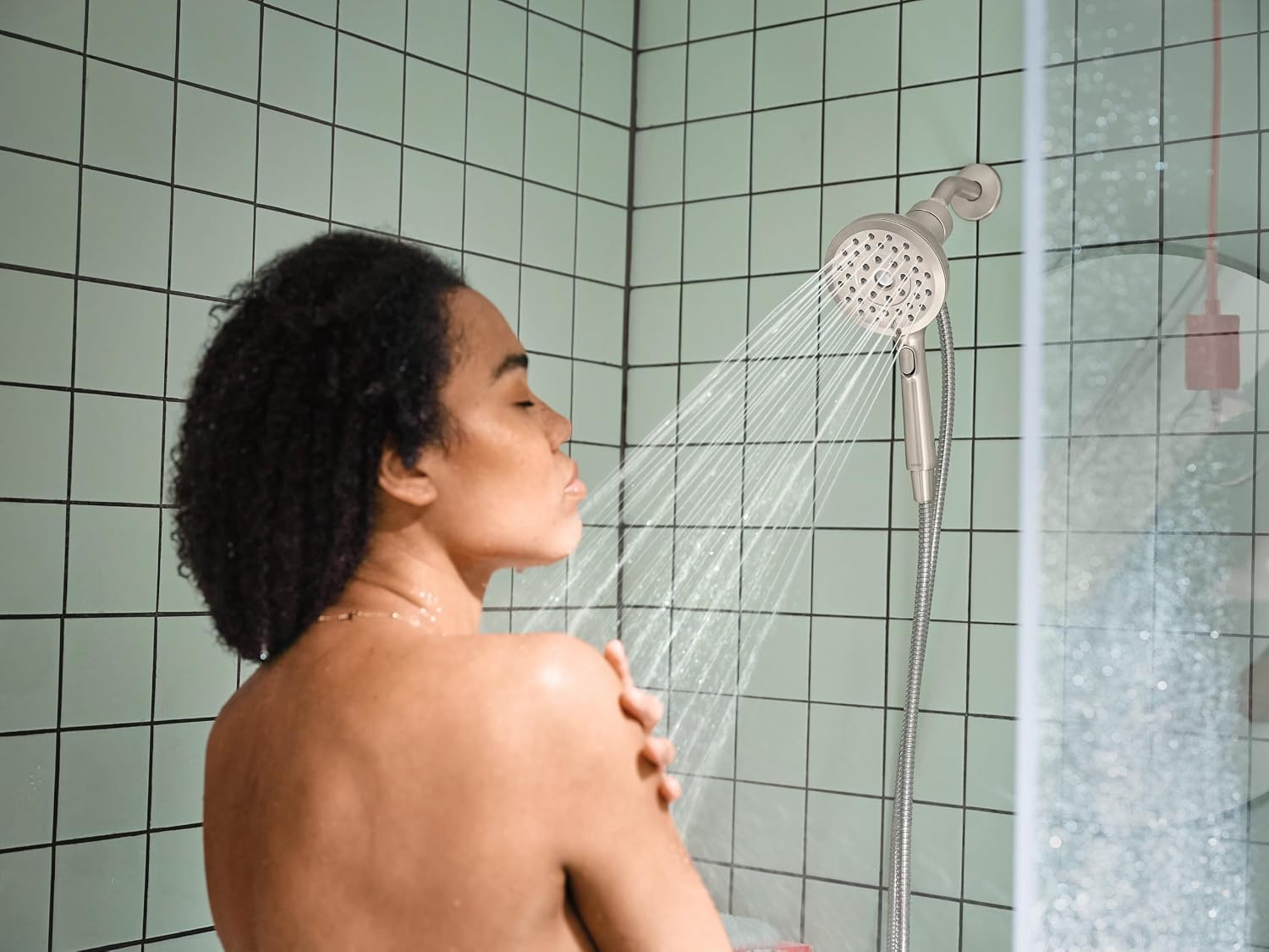 Moen 220H2SRN Verso Magnetix Handshower, Spot Resist Brushed Nickel Spot Resist Nickel