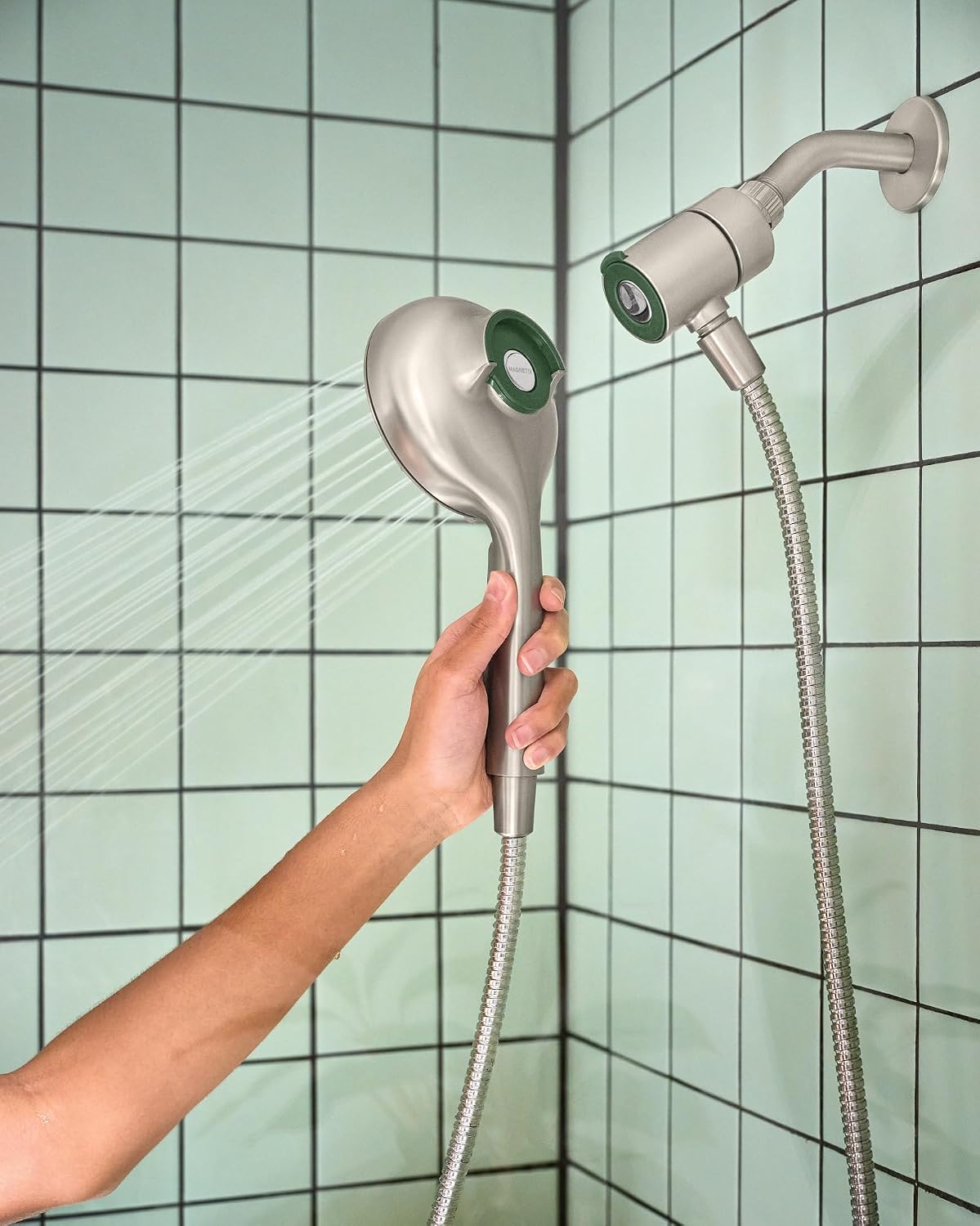 Moen 220H2SRN Verso Magnetix Handshower, Spot Resist Brushed Nickel Spot Resist Nickel