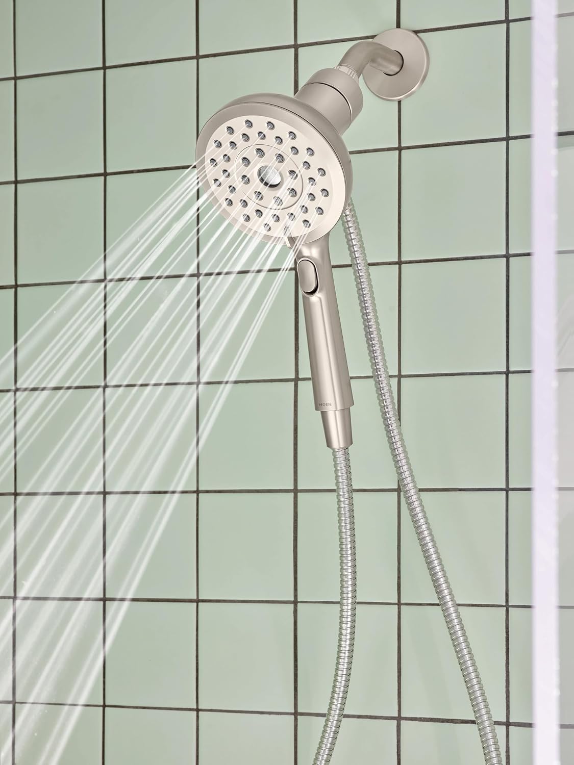 Moen 220H2SRN Verso Magnetix Handshower, Spot Resist Brushed Nickel Spot Resist Nickel