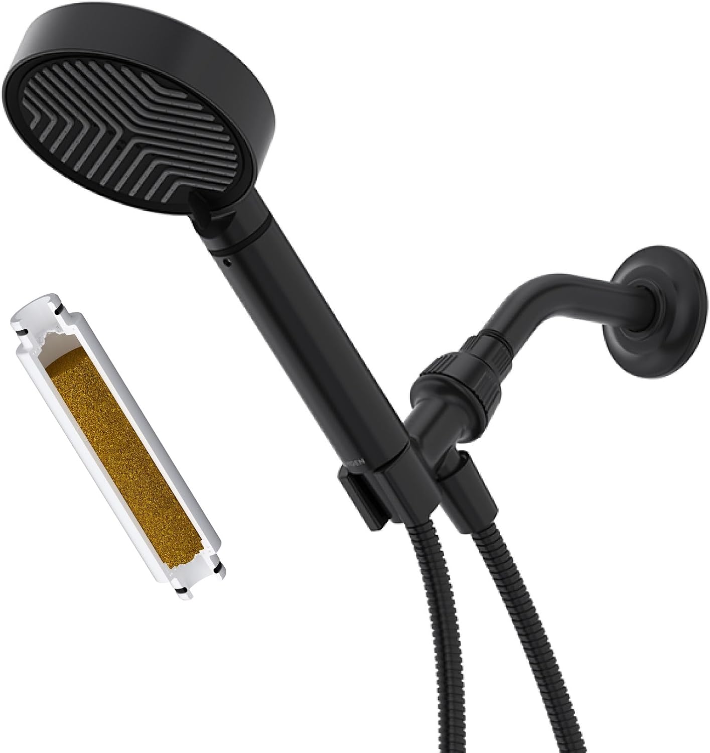 Moen Filtered Handheld Shower, Eco-Performance, Matte Black, F224H1EPBL