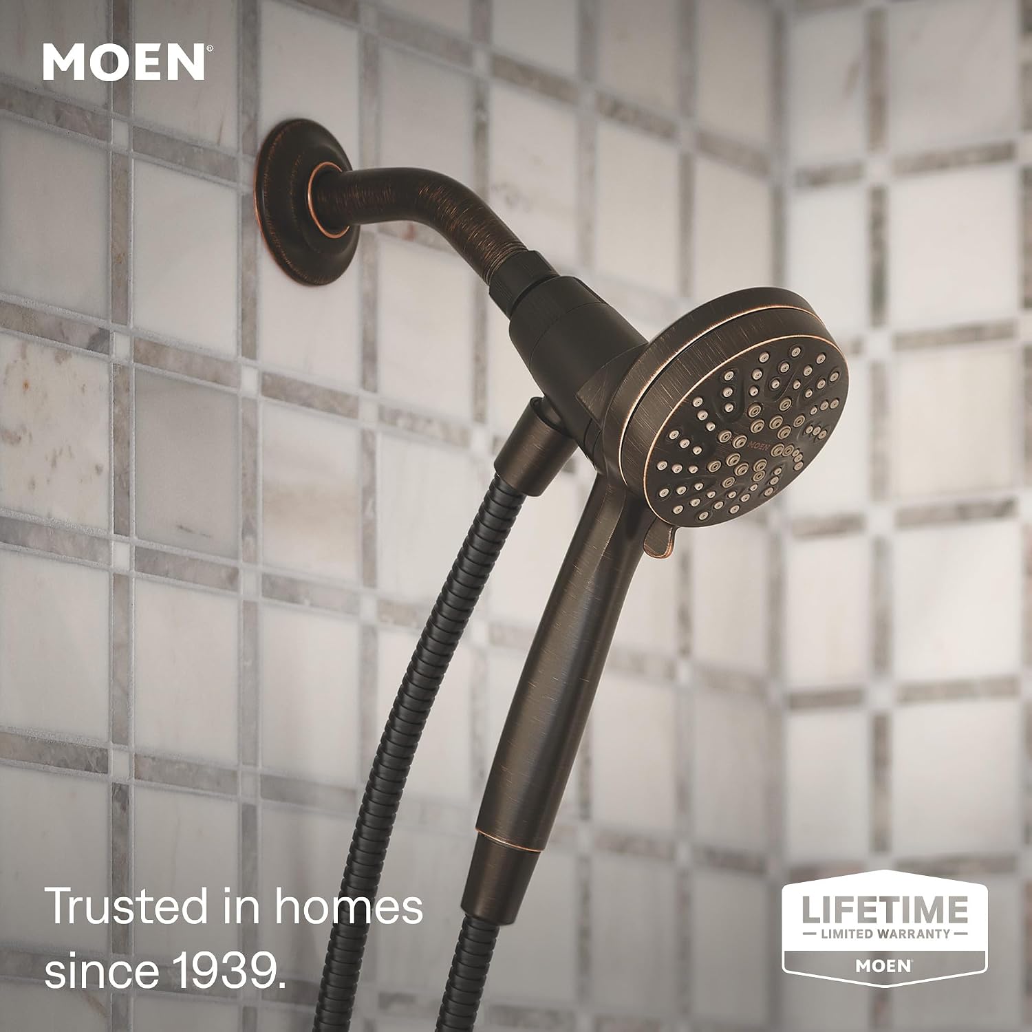 Moen Engage Magnetix Handheld Showerhead, Mediterranean Bronze, 26100BRB