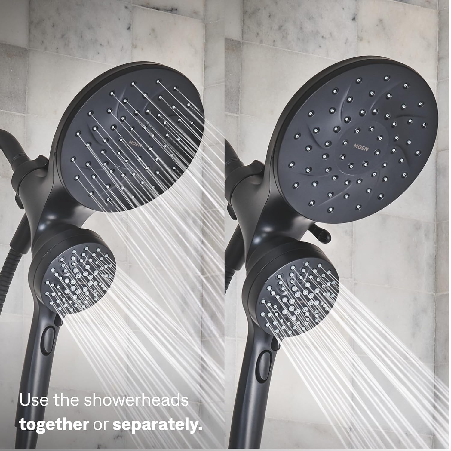 Moen Engage Magnetix Tub & Shower Trim Kit, Matte Black, 82304BL