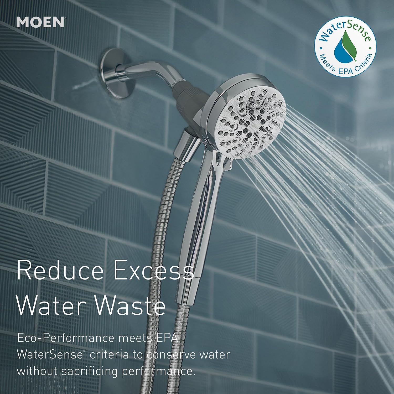 Moen Engage Magnetix Handheld Showerhead, Matte Black, 26100BL