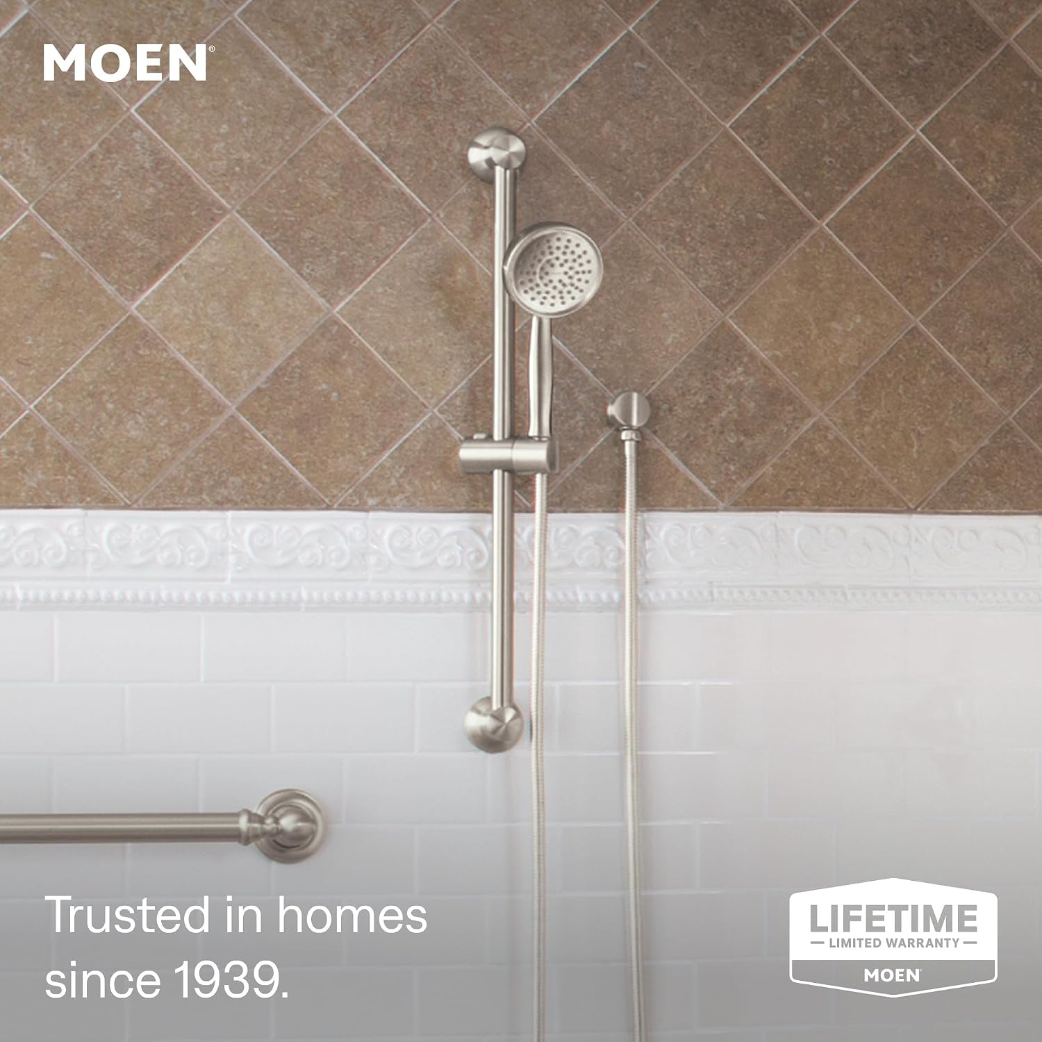 Moen Eco-Performance Handheld Showerhead, Brushed Nickel, 3668EPBN