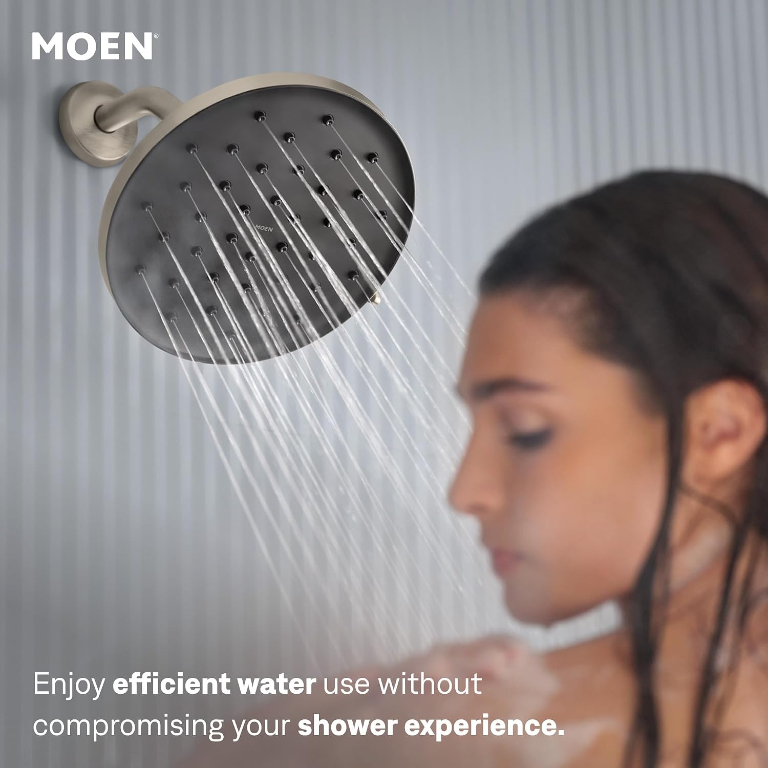 Moen Eco-Performance Handheld Showerhead, Brushed Nickel, 3668EPBN