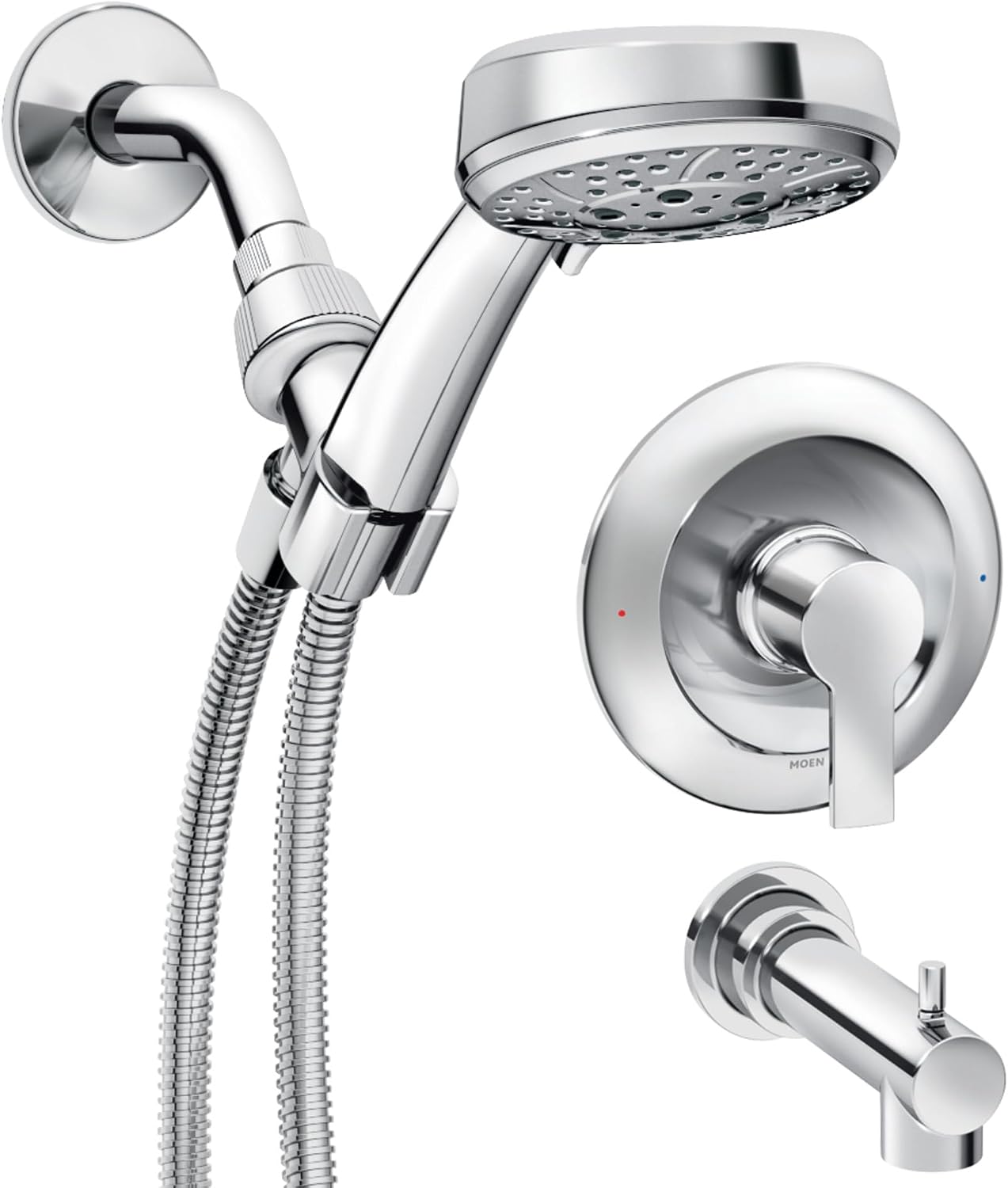 Moen 82618 Meena Tub & Shower Faucet w/Handshower, Chrome