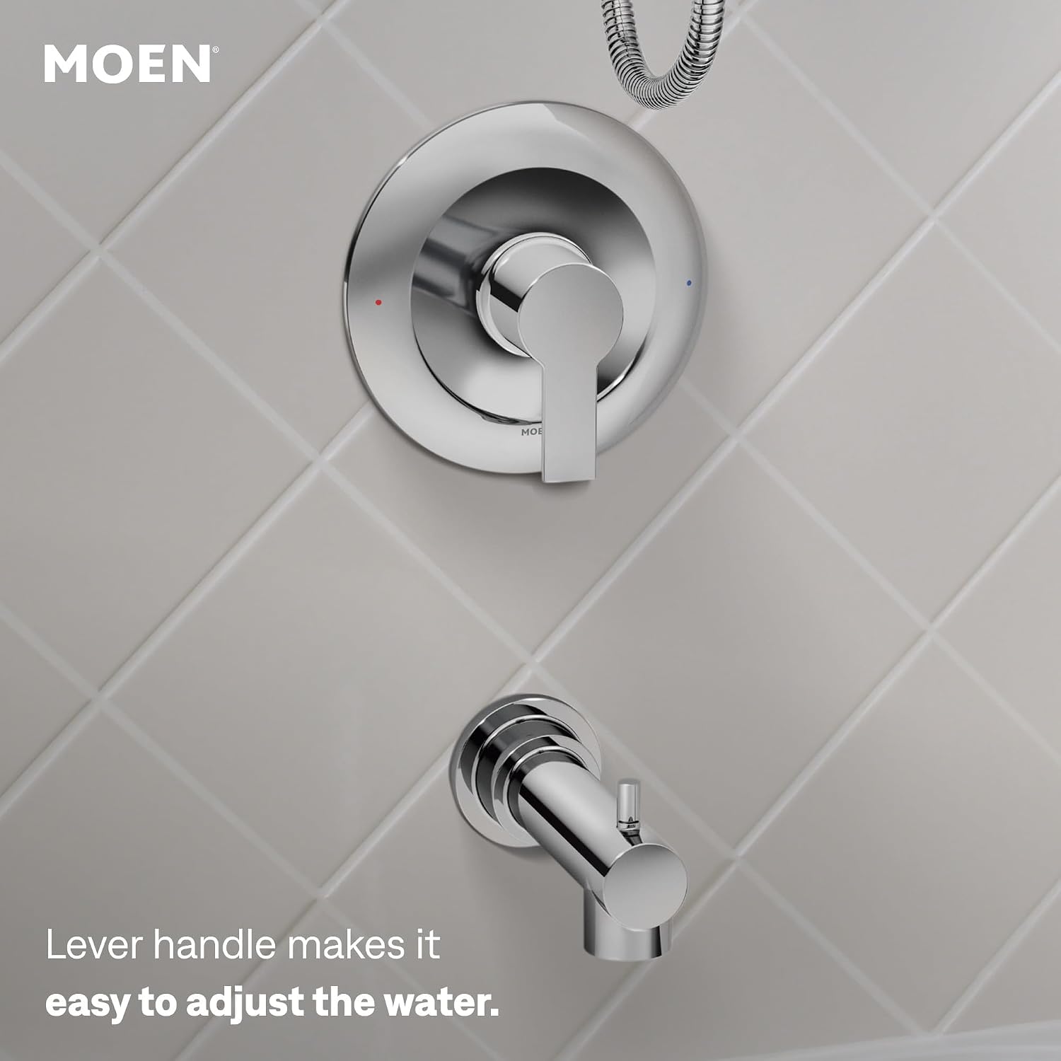 Moen 82618 Meena Tub & Shower Faucet w/Handshower, Chrome