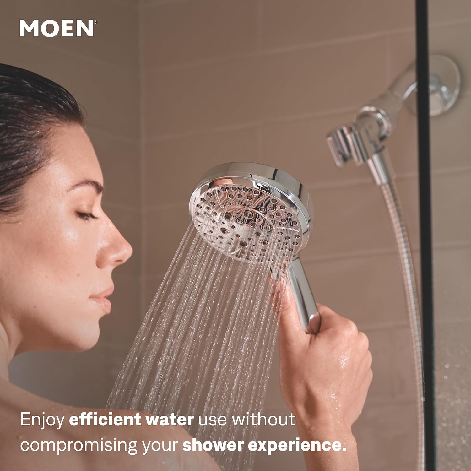 Moen 82618 Meena Tub & Shower Faucet w/Handshower, Chrome