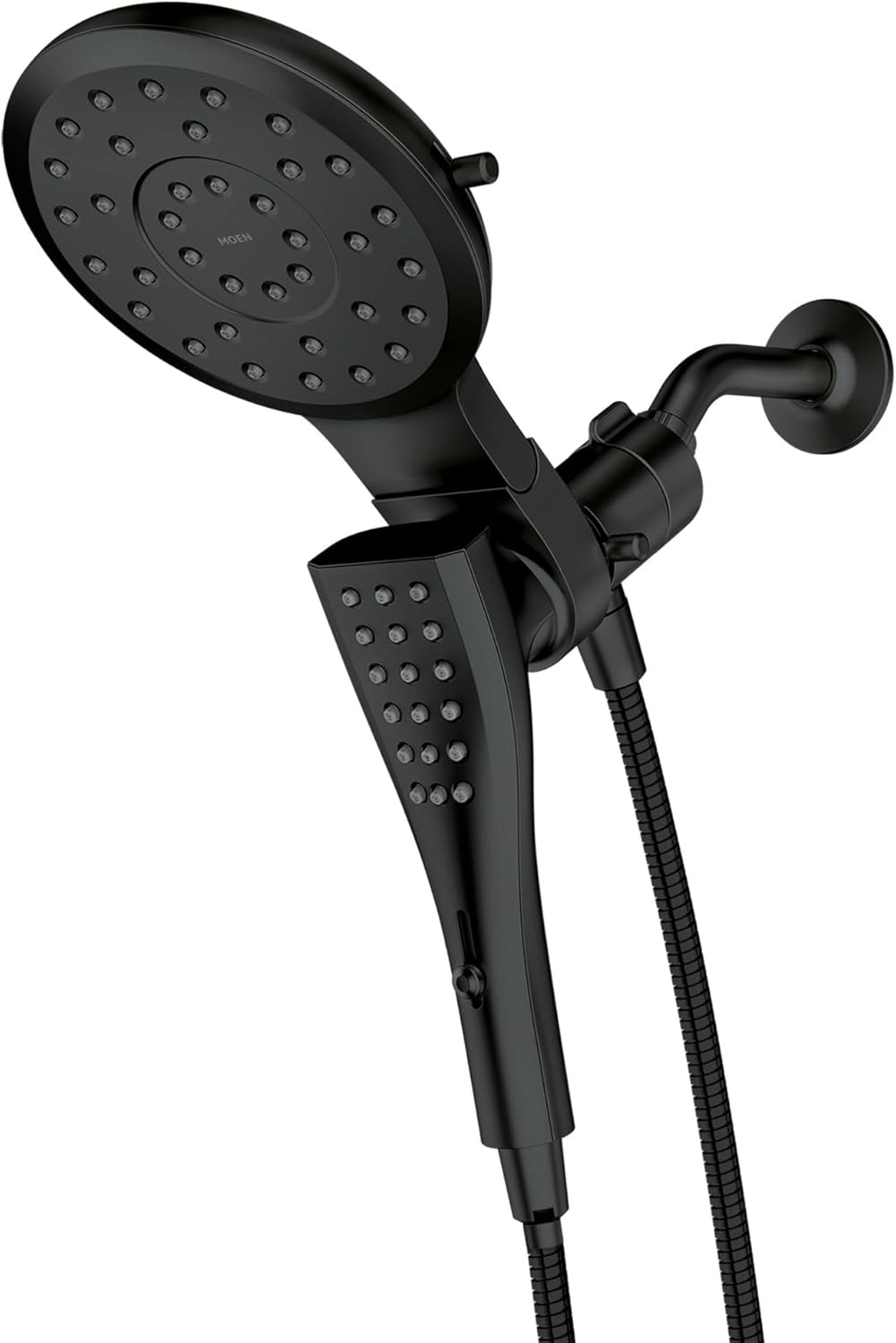 Moen 220C2EPBL Verso Magnetix Rain Shower & Handshower Combo, Black Matte Black