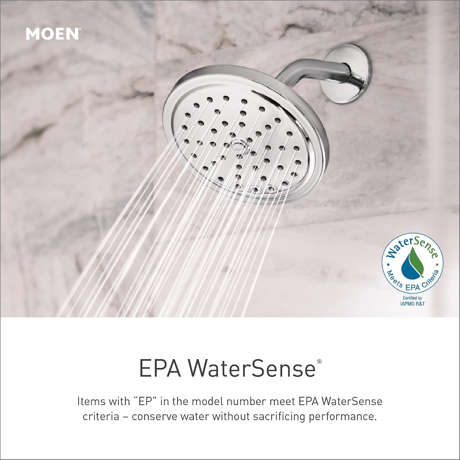 Moen Fina Eco-Performance Handheld Showerhead, Brushed Nickel, S3879EPBN