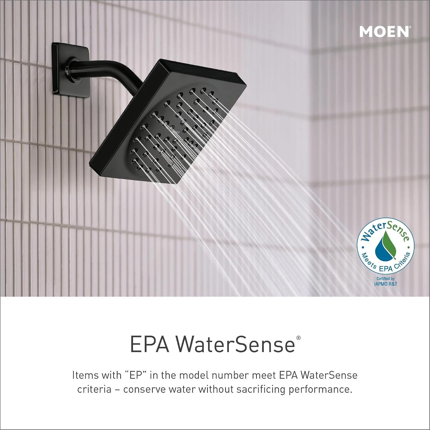 Moen Eco-Performance Handheld Shower, Matte Black, 3638EPBL