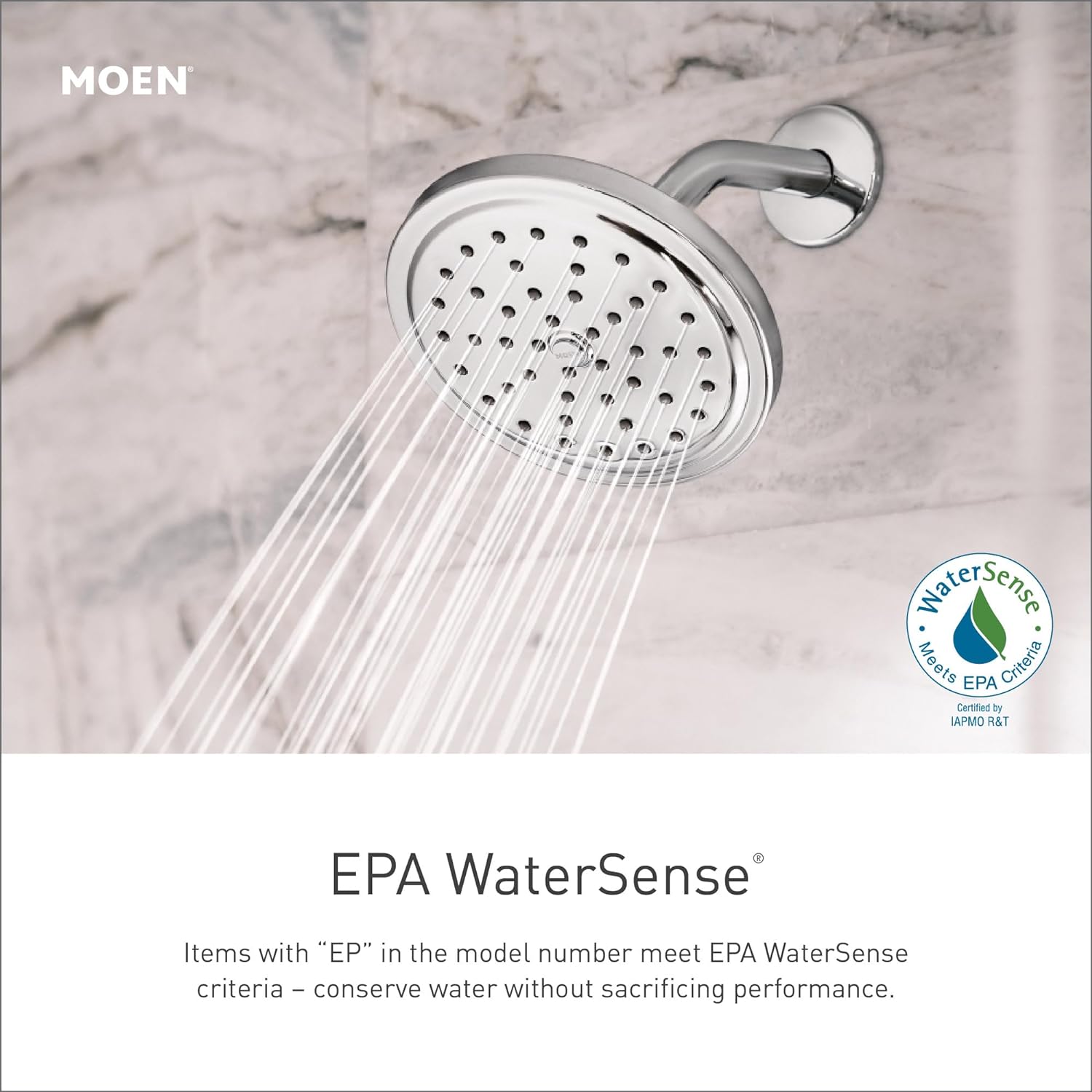 Moen S3880EP Handheld Showerhead with Slide Bar, Chrome
