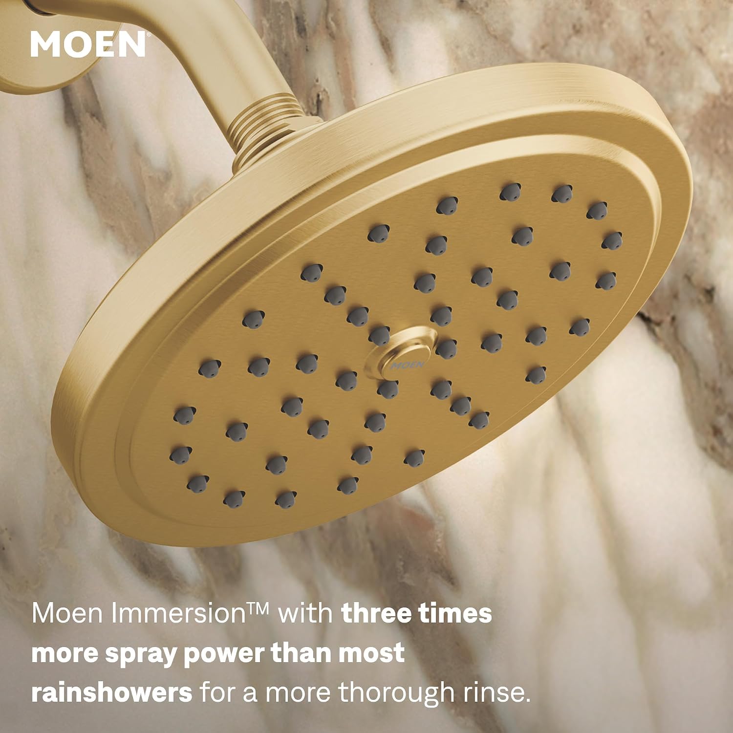 Moen Cia Rain Shower Trim Kit, Valve Required, Brushed Gold, T2262EPBG
