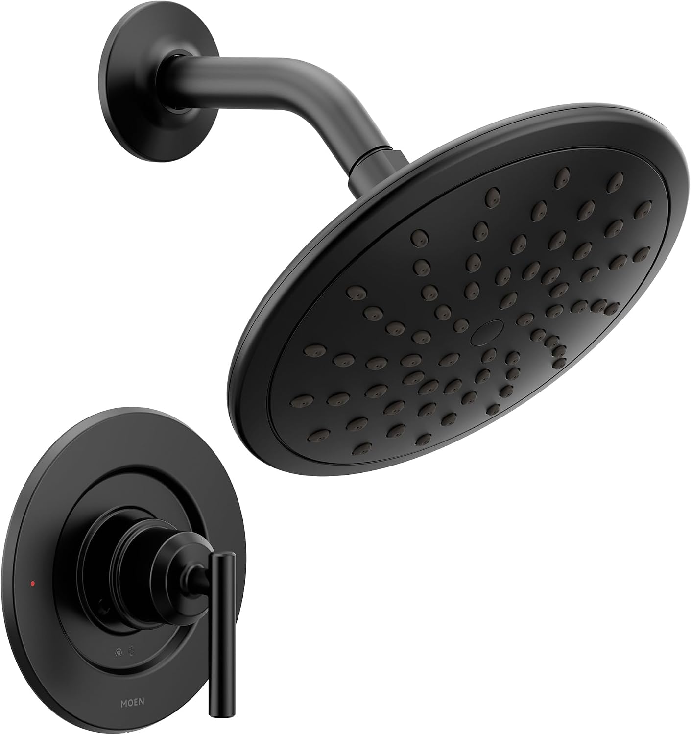 Moen Gibson Rainshower Trim Kit, Valve Required, Matte Black, T3002EPBL