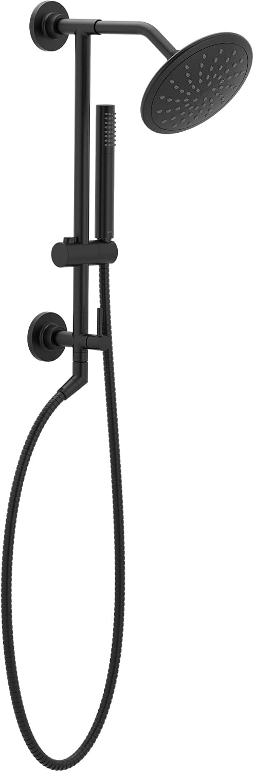 Moen 6345BL Matte Black 8-In Single-Function Rain Showerhead
