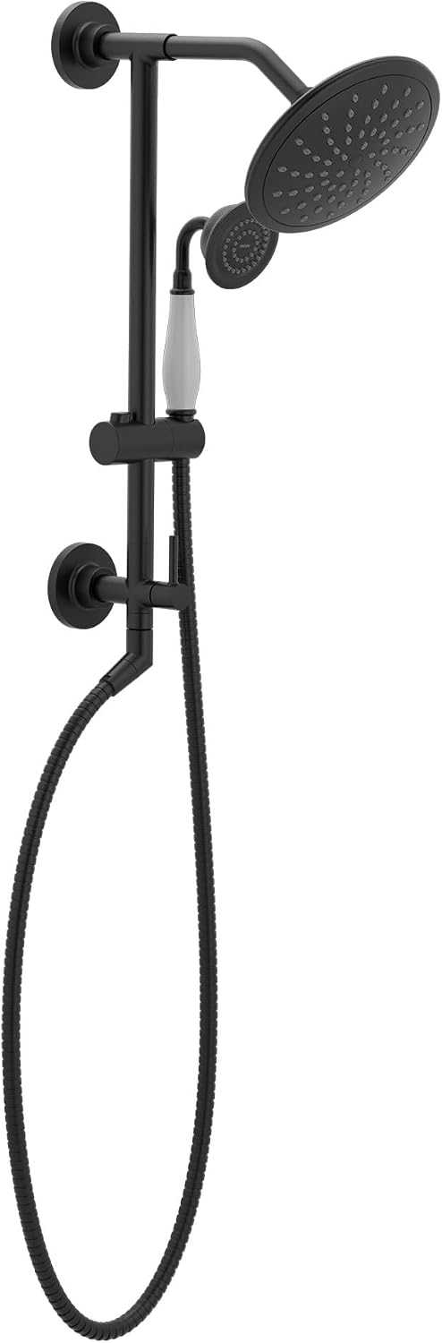 Moen 6345BL Matte Black 8-In Single-Function Rain Showerhead