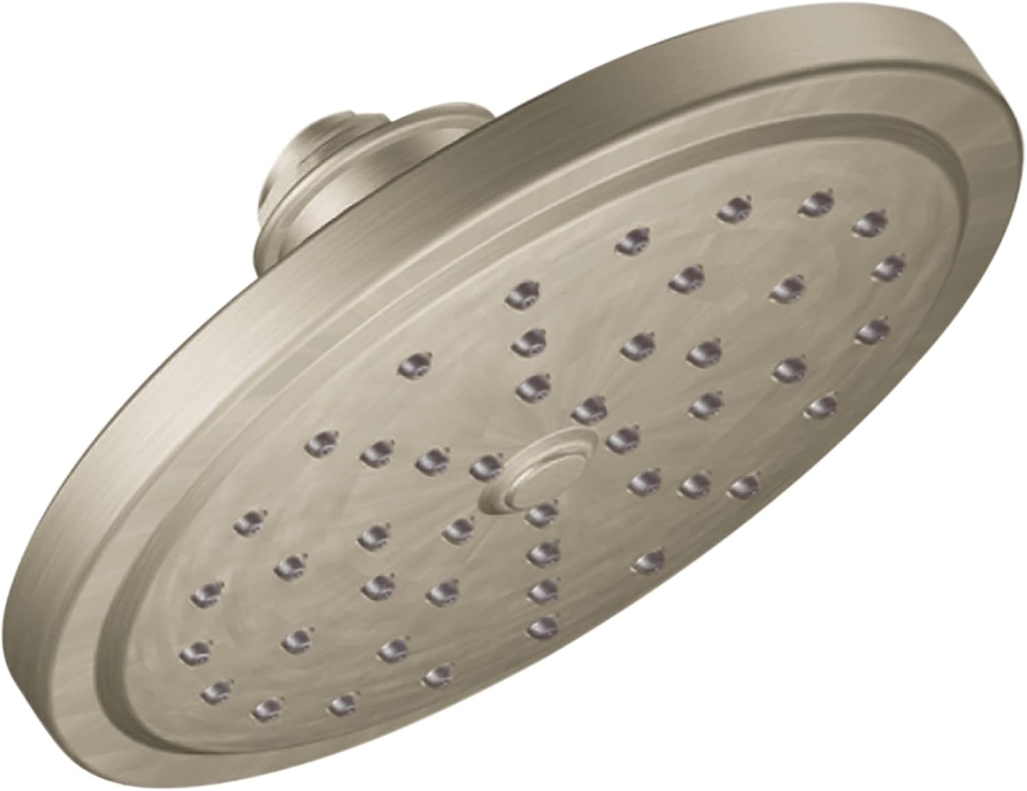 Moen Brushed Nickel 7-Inch Single Function Shower Head with Immersion Rainshower Technology, S176BN