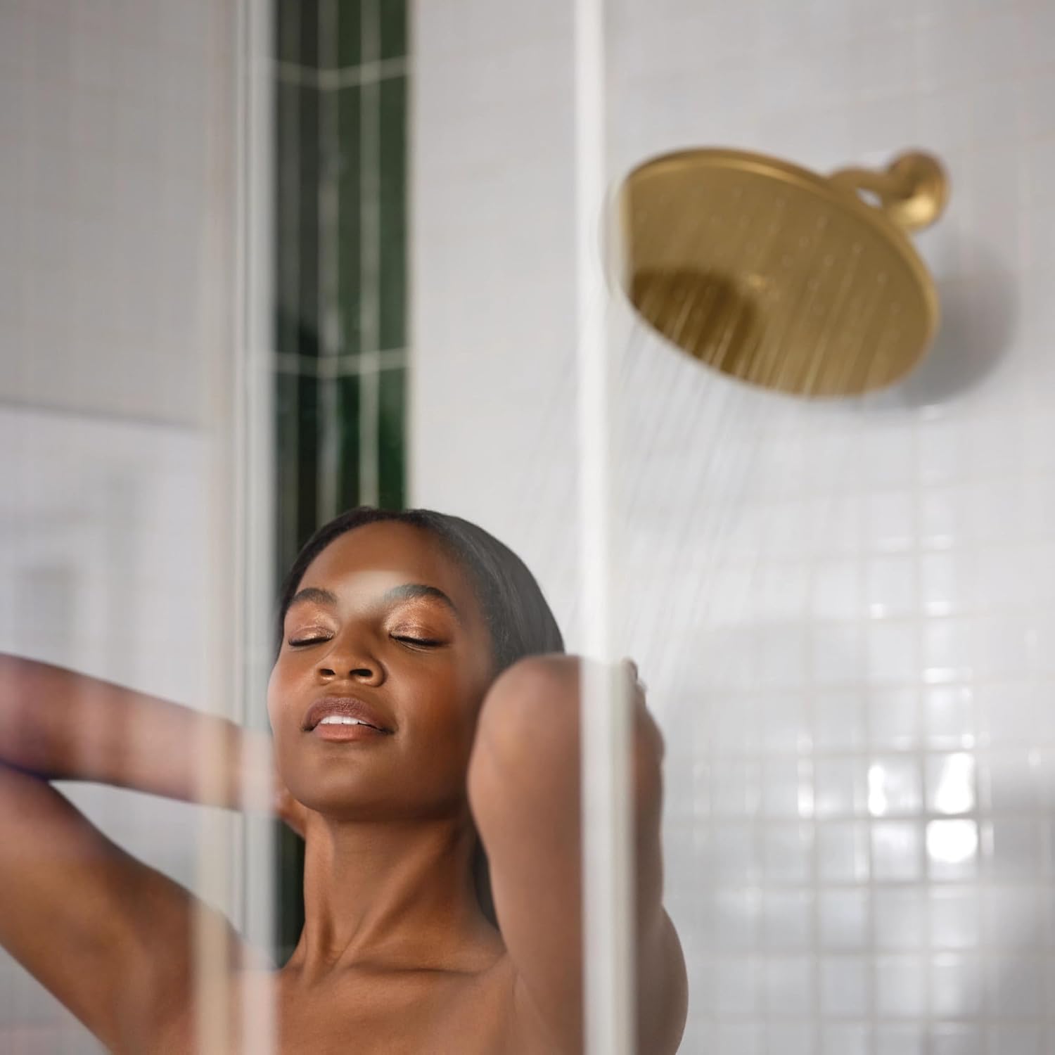 Moen Waterhill 10-Inch Rainshower Showerhead, Brushed Gold, S112BG