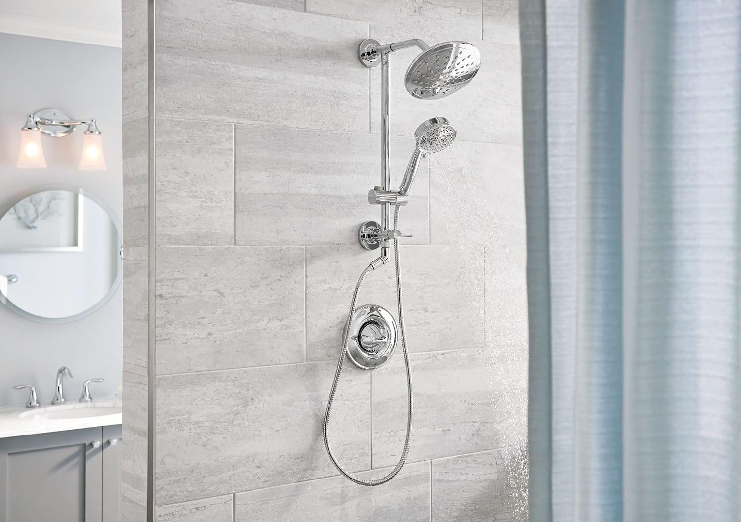 Moen T2232EP Eva Shower Only System with Rainshower Showerhead without Valve, Chrome
