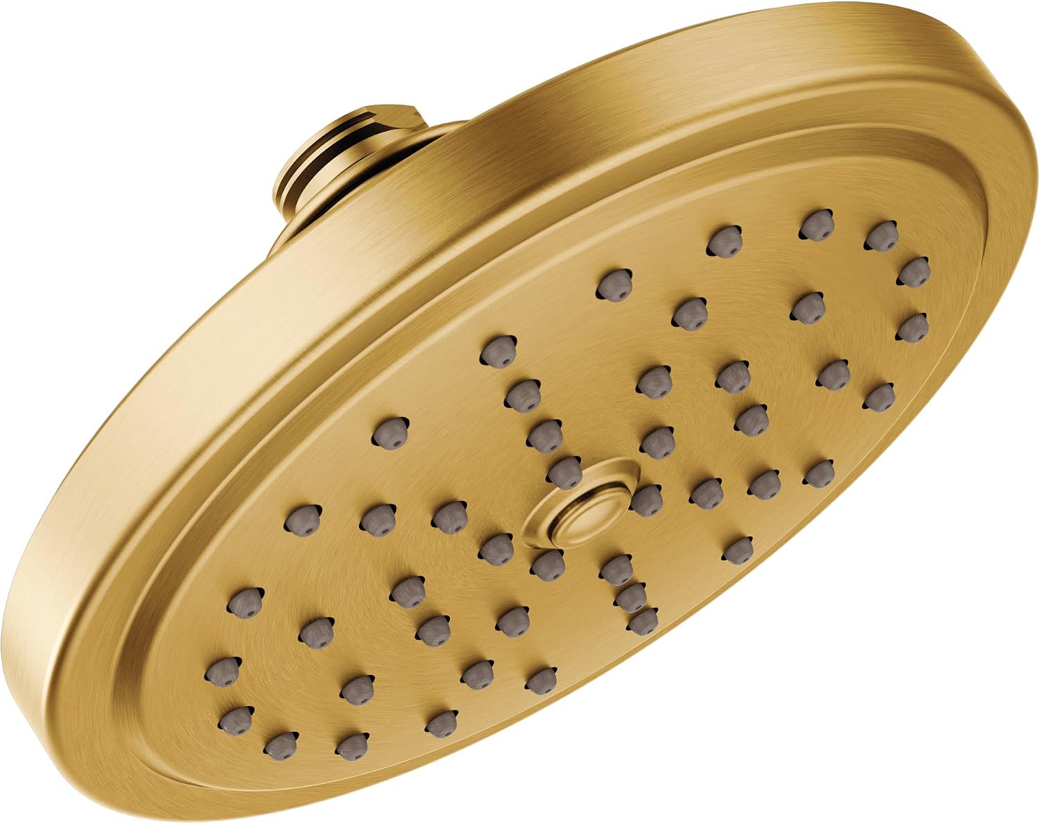 Moen Brushed Gold 7-Inch Single Function Shower Head with Immersion Rainshower Technology, S176BG