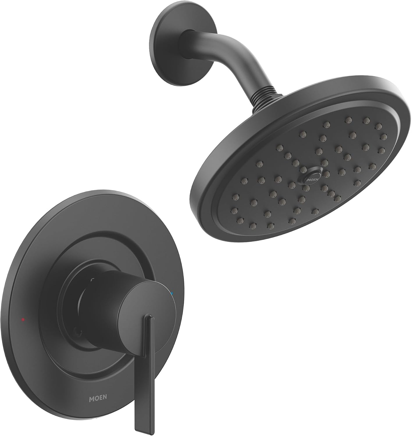 Moen Cia Rain Shower Trim Kit, Valve Required, Matte Black, T2262EPBL