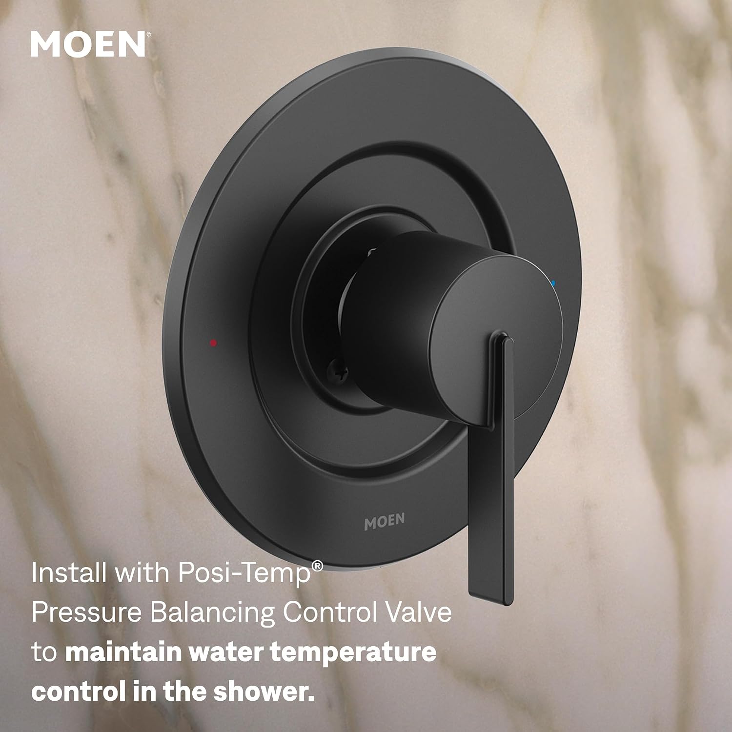 Moen Cia Rain Shower Trim Kit, Valve Required, Matte Black, T2262EPBL