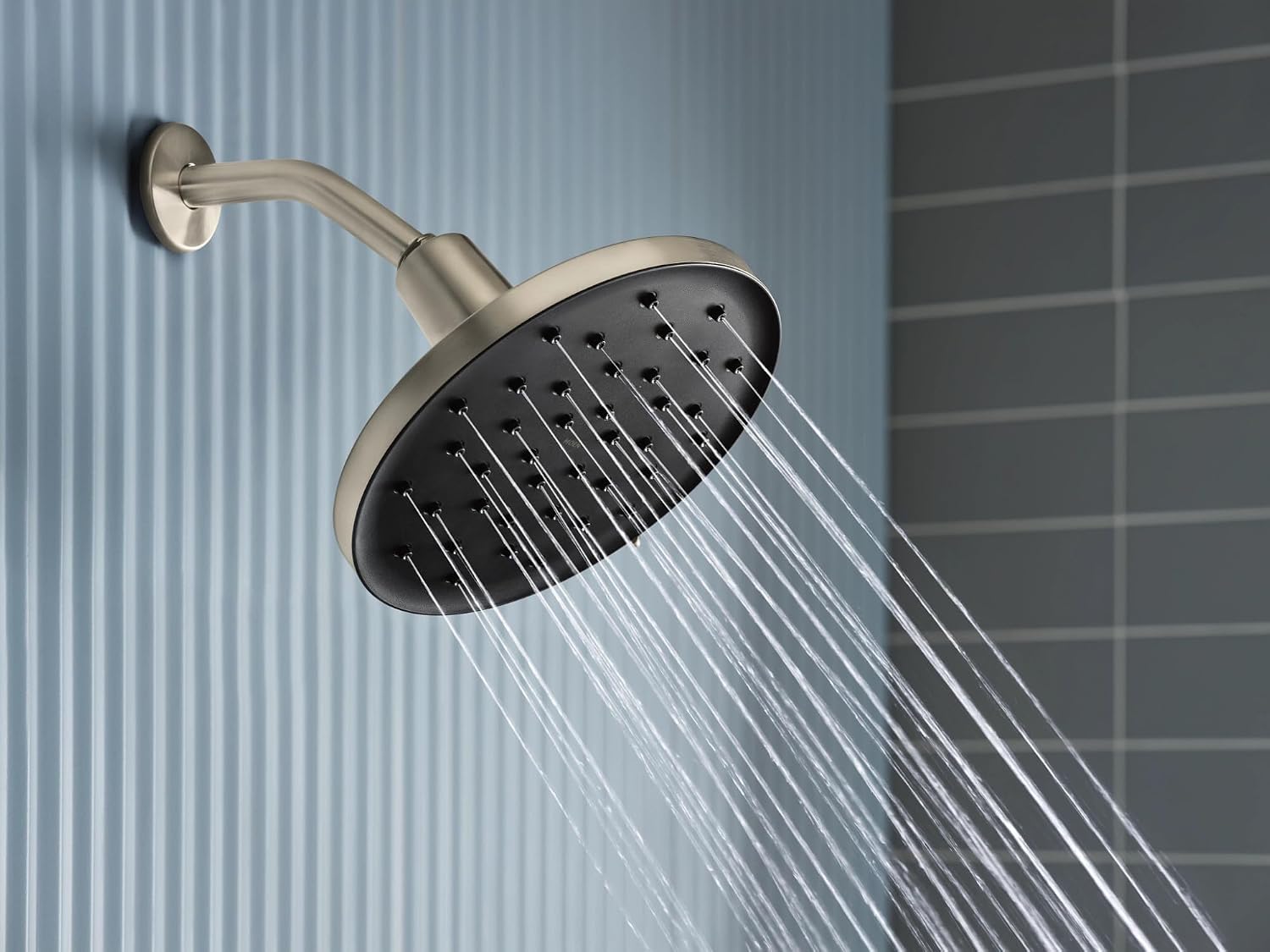 Moen Verso Brushed Nickel Adjustable 9" Diameter Spray Head Rainshower, 220R3BN