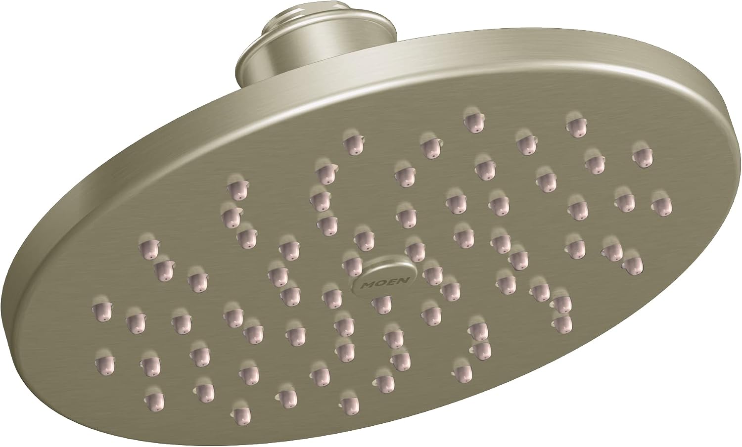 Moen S6360EPBN 8" Eco-Performance Single-Function Rainshower Showerhead with Immersion Technology, Brushed Nickel