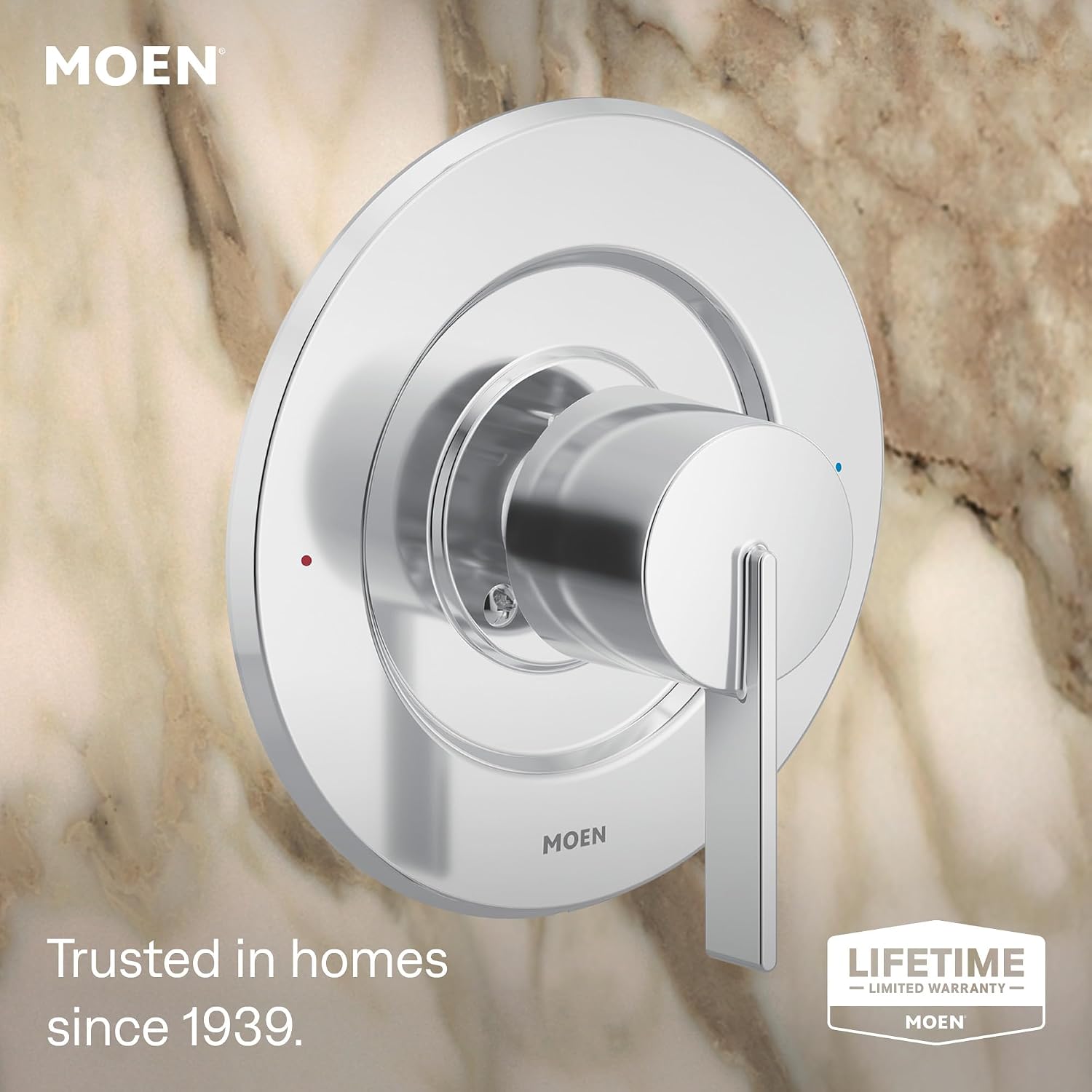 Moen Cia Rain Shower Trim Kit, Valve Required, Chrome, T2262EP