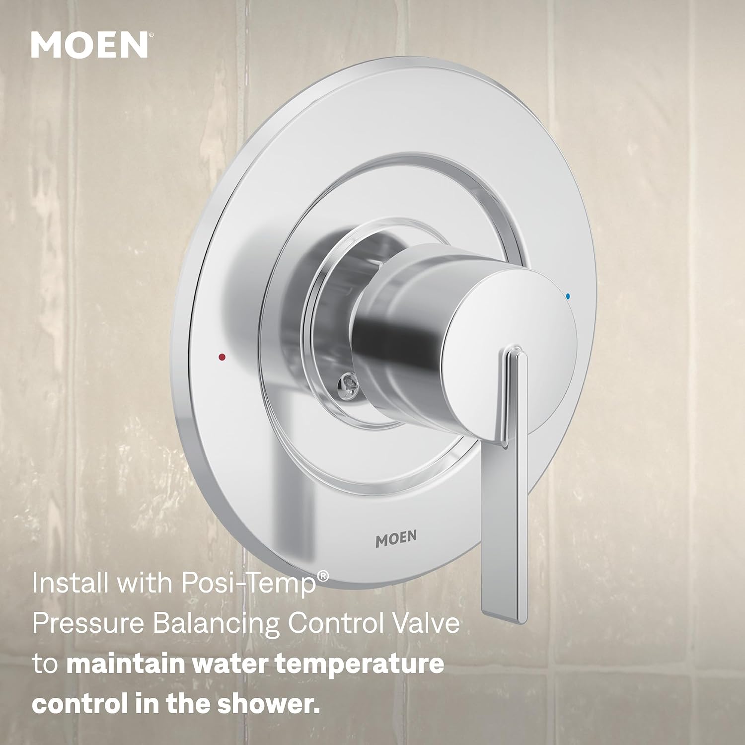 Moen Cia Rain Shower Trim Kit, Valve Required, Chrome, T2262EP