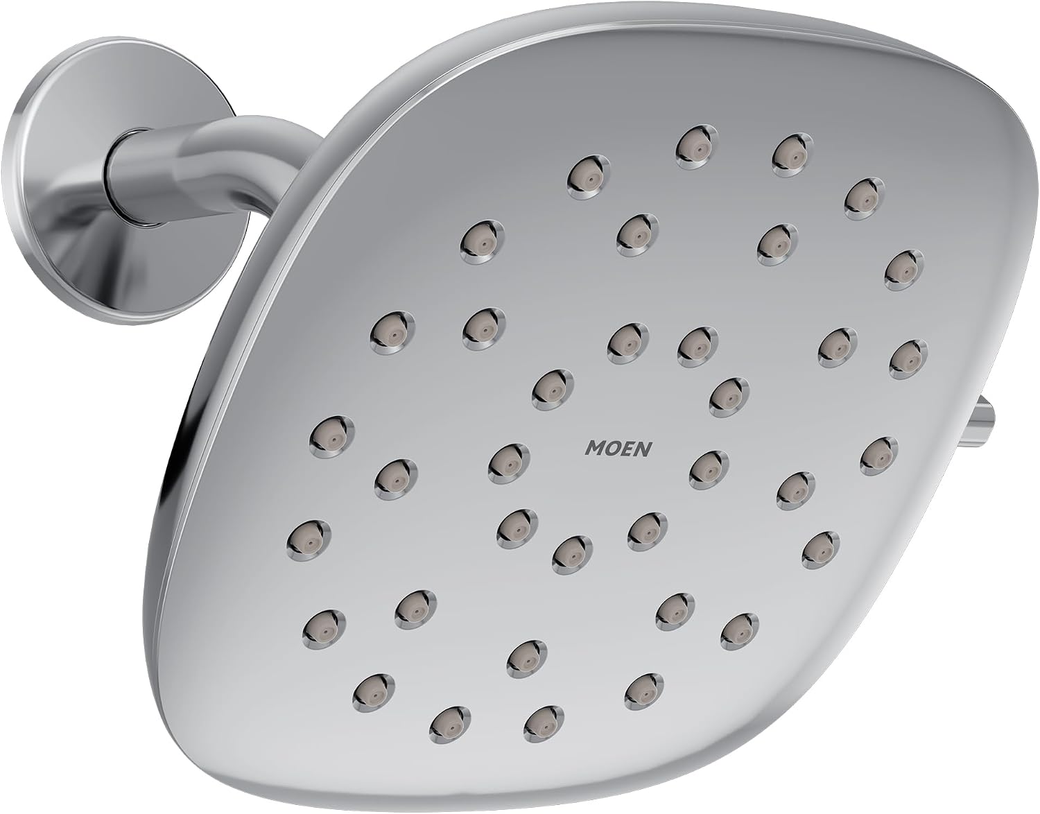 Moen Verso Infiniti Dial Square Rain Shower Head, 7-Inch Diameter Spray Head, Chrome, 220R5