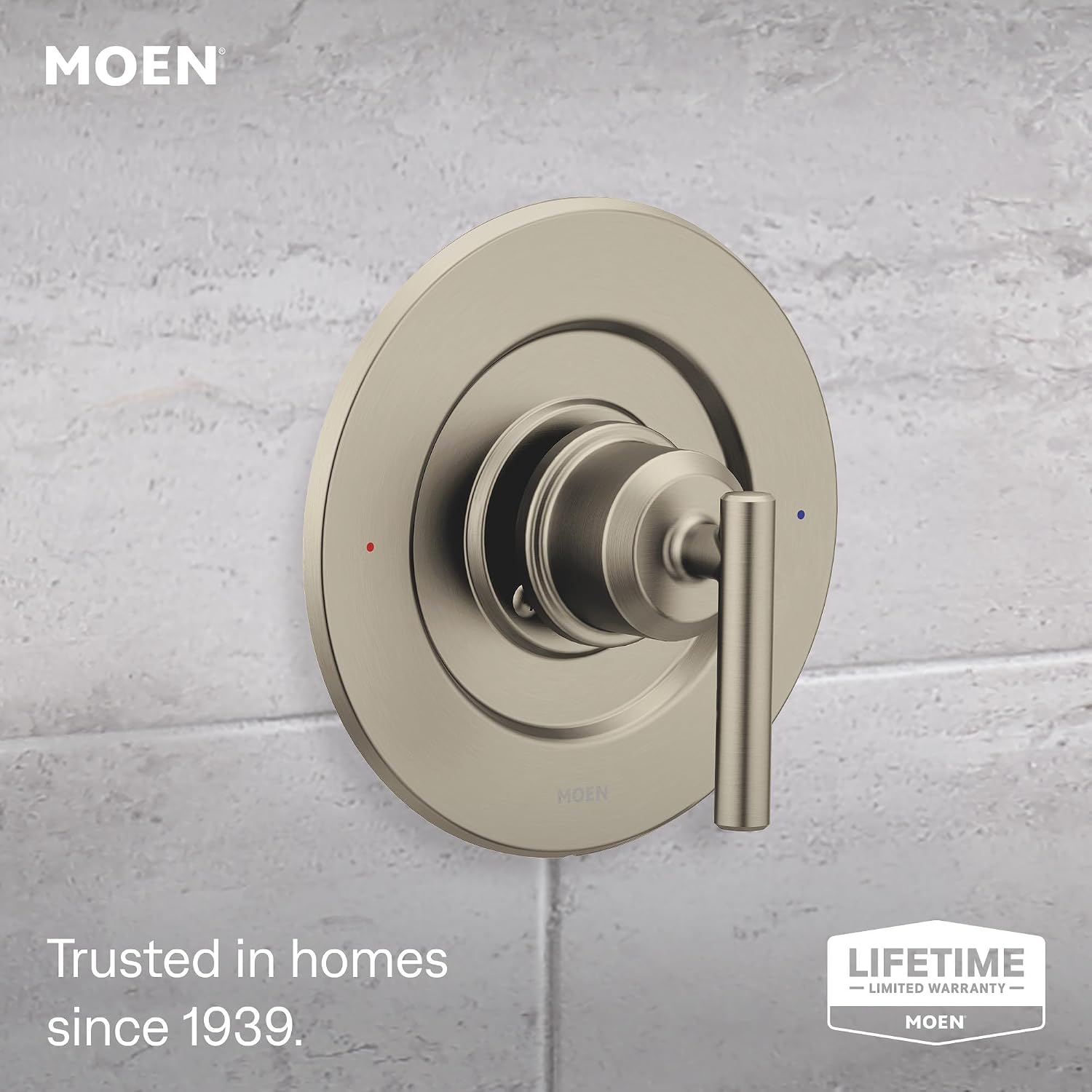 Moen T2903EPBN Gibson Brushed Nickel Posi-Temp Tub & Shower Trim Kit