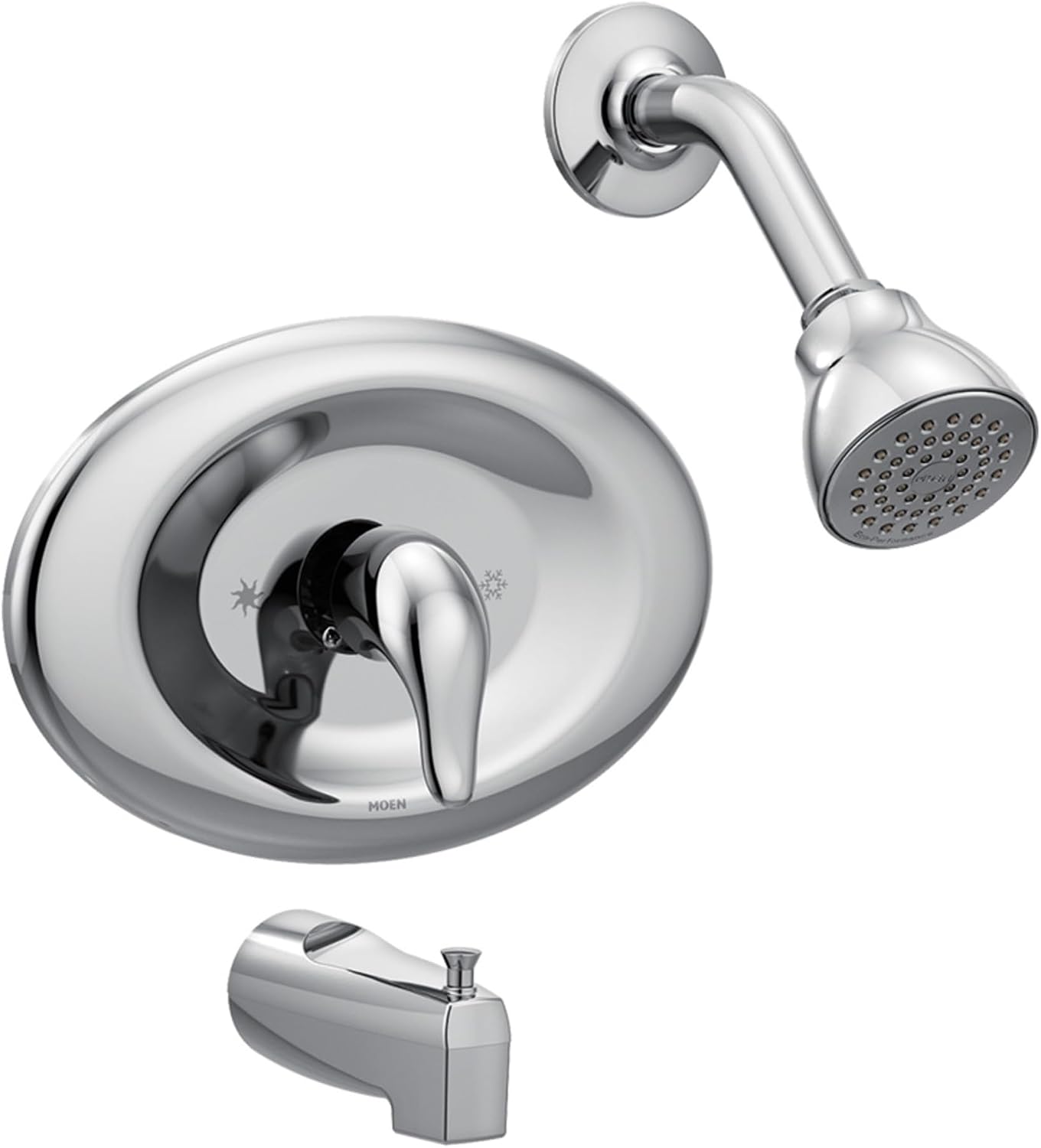 Moen Chateau Chrome Single Handle Posi-Temp Eco-Performance Shower Faucet Set, Valve Included, L2369EP