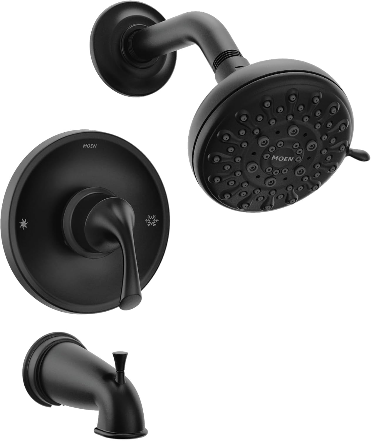 Moen Idora Tub & Shower Faucet, Matte Black, 82115BL