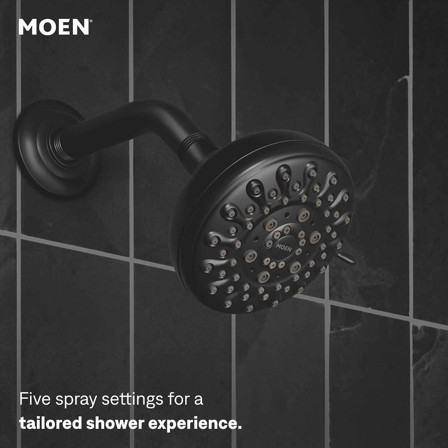 Moen Idora Tub & Shower Faucet, Matte Black, 82115BL
