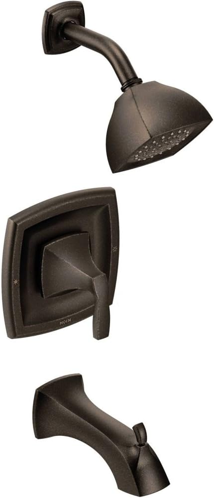 Moen Voss Oil Rubbed Bronze Posi-Temp Pressure Balancing Eco-Performance Tub and Shower Trim Kit, Valve Required, T2693EPORB