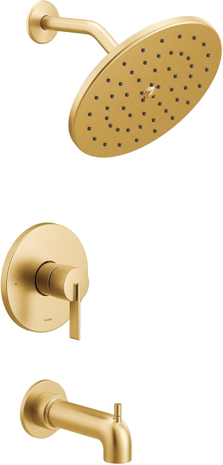 Moen UT3363EPBG Cia M-CORE 3-Series 1-Handle Eco-Performance Tub and Shower Trim Kit, Valve Required, Brushed Gold