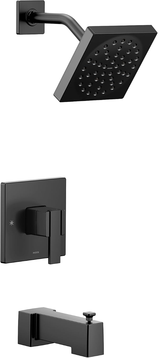 Moen UTS3713EPBL90 Degree M-CORE 3-Series 1-Handle Eco-Performance Tub and Shower Trim Kit, Valve Required