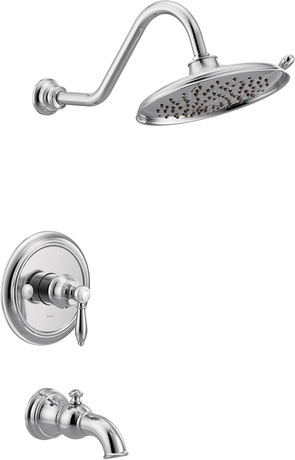Moen UTS33103EP Weymouth M-CORE 3-Series 1-Handle Eco-Performance Tub and Shower Trim Kit, Valve Required, Chrome