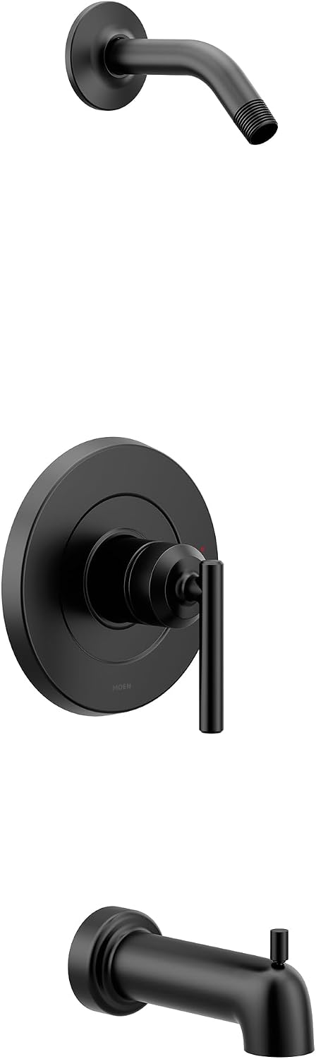 Moen UT2903NHBL Gibson M-CORE 3-Series 1-Handle Tub and Shower Trim Kit, Valve Required, Matte Black