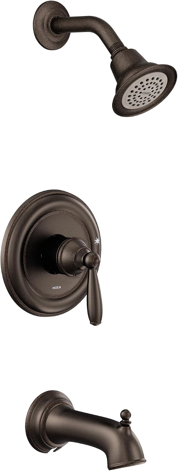 Moen UT2153EPORB Brantford M-CORE 2-Series 1-Handle Tub and Shower Trim Kit, Valve Required, Oil Rubbed Bronze