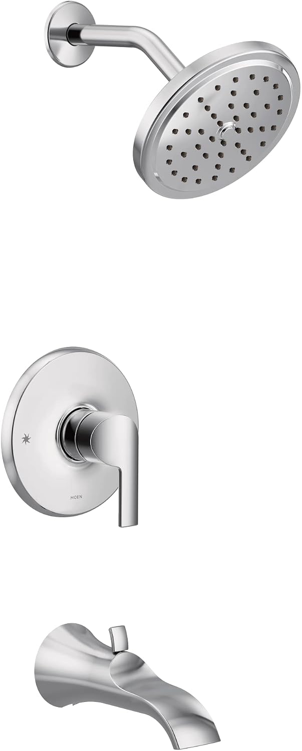 Moen UTS3203EP Doux M-CORE 3-Series 1-Handle Eco-Performance Tub and Shower Trim Kit, Valve Required, Chrome