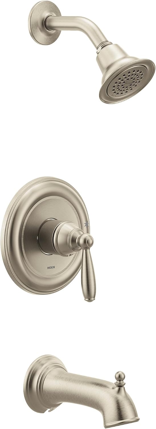 Moen UT2153EPBN Brantford M-CORE 2-Series 1-Handle Tub and Shower Trim Kit, Valve Required, Brushed Nickel
